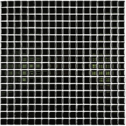 Мозаика Bonaparte Super black (15х15х4) 300х300, глянцевая