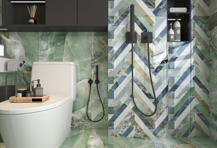 Керамогранит ITC Agate Decor Volumes Polished 60x120