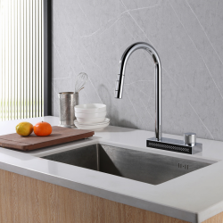 Смеситель ABBER Wasser Kreis AF8114 для кухни с выдвижной лейкой, хром