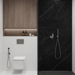 Керамогранит Laparet LP6012G0201R Opera Nero чёрный матовый 59,5х119,1