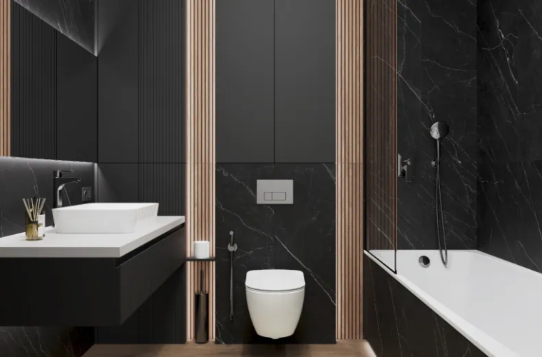 Керамогранит Laparet LP6012G0201R Opera Nero чёрный матовый 59,5х119,1