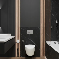 Керамогранит Laparet LP6012G0201R Opera Nero чёрный матовый 59,5х119,1