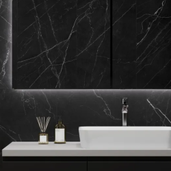 Керамогранит Laparet LP6012G0201R Opera Nero чёрный матовый 59,5х119,1