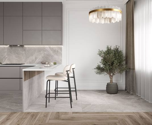 Керамогранит Laparet Crystal Grey х9999294753 серый сатинированный 60x60