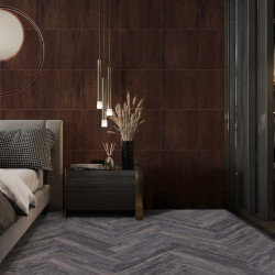 Кварц-виниловый ламинат SPC CronaFloor Herringbone Дуб Бордо ZH-81112-1