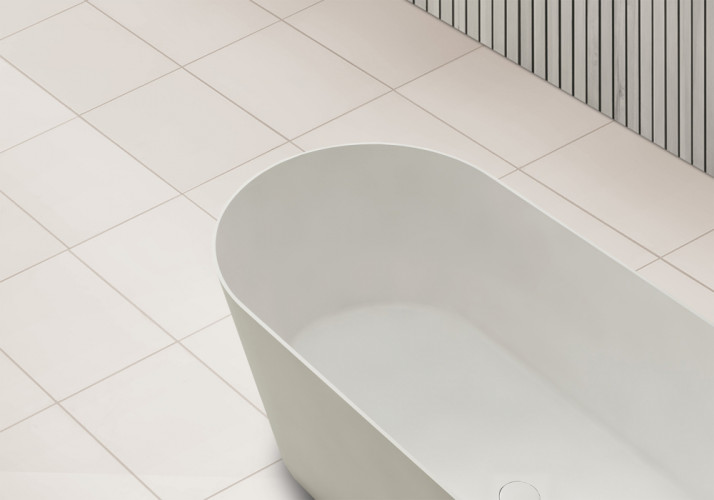 Ванна из искусственного камня ABBER Stein AS9622 белая матовая