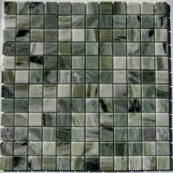 Мозаика Pixel Mosaic PIX 314 Jet Green, чип 23х23 мм, сетка 305х305х4 мм, Полированная