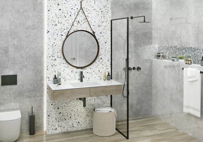 Керамогранит Alma Ceramica GFU6060TRZ07L Terrazzo лаппатированный 60x60