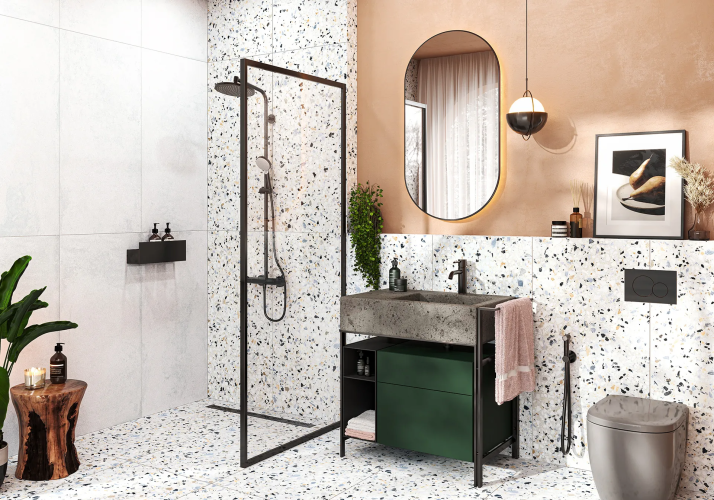 Керамогранит Alma Ceramica GFU6060TRZ07L Terrazzo лаппатированный 60x60
