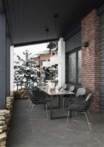 Керамогранит Staro Antislip Limestone Nero 60x120