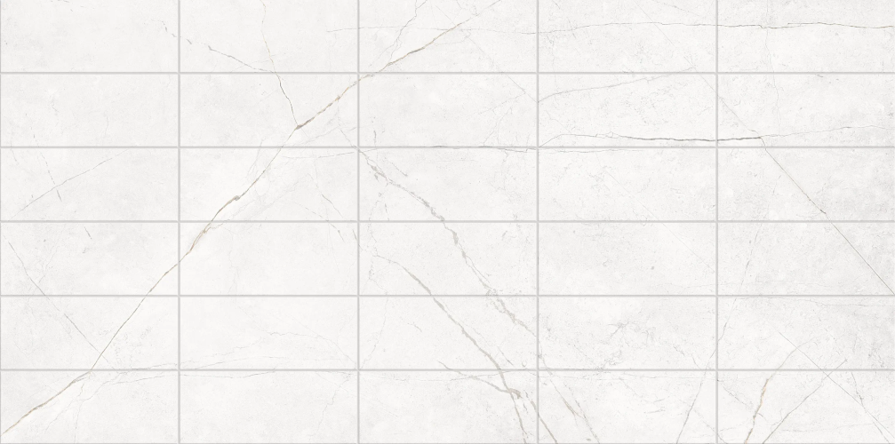 Керамогранит Estima Фальшмозаика NL00 Nolana White Bricks неполированный 59,2х119,3х1