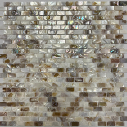 Мозаика Pixel Mosaic PIX771 из натурального перламутра, чип 10*20 мм, сетка 290х300х2 мм