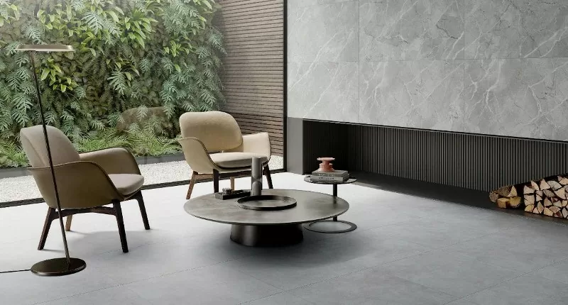 Керамогранит Vitra K947780R SilkMarble Бреча Серый Матовый 60x120