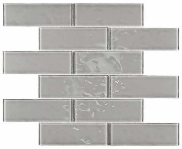 Мозаика Bonaparte Rumba Grey (48х148х4) 300х300, глянцевая