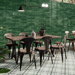 Керамическая плитка NiceKer London green (глянец) 7,5x30