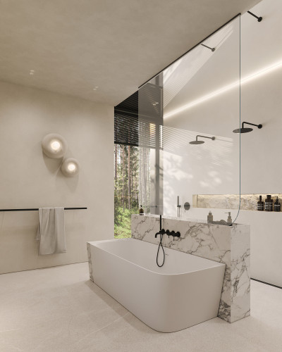 Ванна из искусственного камня ABBER Stein AS9621-1.7 L белая матовая