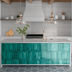 Керамическая плитка NiceKer London turquoise (глянец) 7,5x30