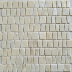 Мозаика Pixel Mosaic PIX775 из натурального перламутра, чип произвольный, сетка 285х285х2 мм