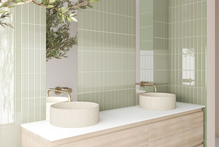 Плитка Equipe Costa Nova 28527 Onda Grey Matt 5x20