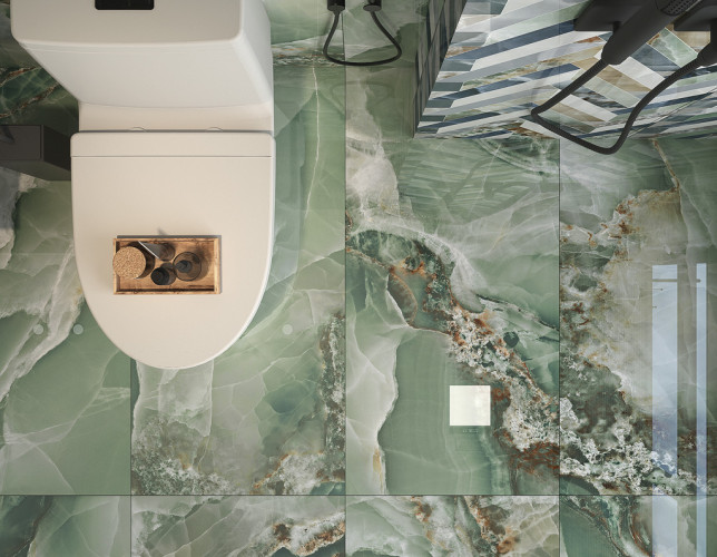 Керамогранит ITC Agate Green Polished 60x120