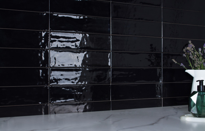 Плитка Smile Tile Liguria Black 7.5x30