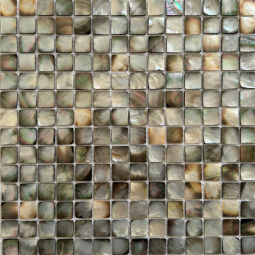 Мозаика Pixel Mosaic PIX774 из натурального перламутра, чип 20*20 мм, сетка 305х305х2 мм
