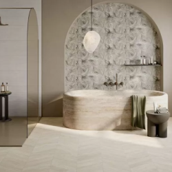 Керамогранит Rondine J91655 Dream Ivory Chevron 7.5x40.7
