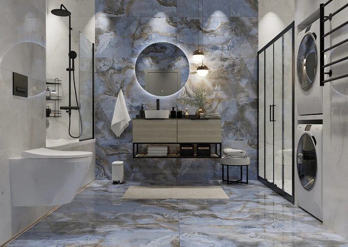 Керамогранит Primavera Honey Onyx Blue PR213 60x120