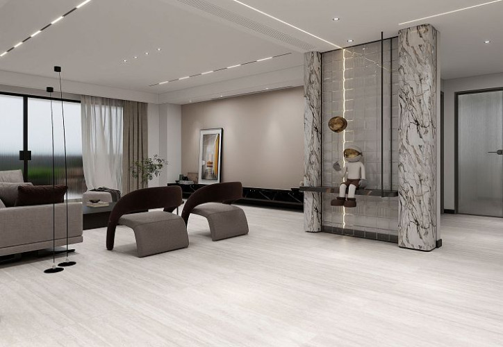 Керамогранит Global Tile Helios GT1206020006MDR Светло-серый 60x120