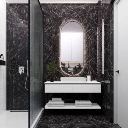 Керамогранит Laparet Black Arkadia черный полированный 60х120