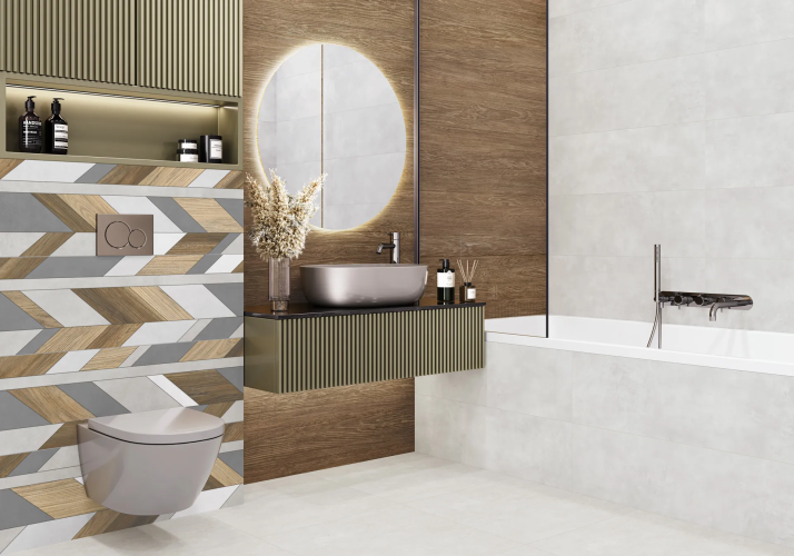 Керамогранит Alma Ceramica GFU60120MUR07R Mural матовый 60x120 