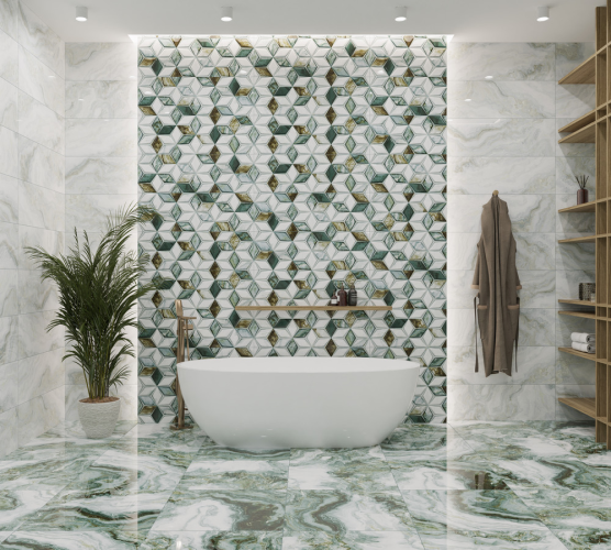 Керамогранит Primavera GR115 Hypnose Malachite high glossy 60x60