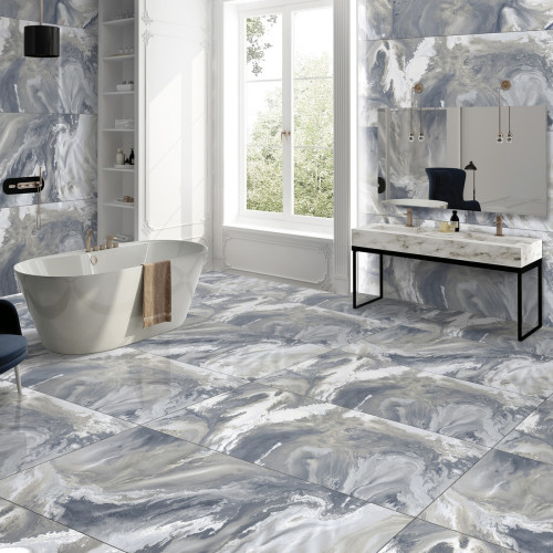 Керамогранит Neodom N20667 Luxury Arabesque Grigio Polished 60x120