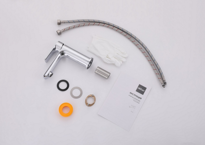 Смеситель ABBER Weiss Insel AF8010 для раковины, хром