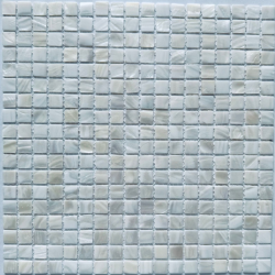Мозаика Pixel Mosaic PIX769 из натурального перламутра Super White, чип 15*15 мм, сетка 300х300х2 мм