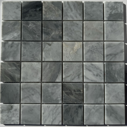 Мозаика Pixel Mosaic PIX 338 Ice Grey, чип 48х48 мм, сетка 305х305х6 мм, Полированная