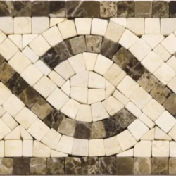 Мозаика NSmosaic KB-700 бордюр мрамор 15x15x7 100x300, матовый