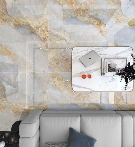 Керамогранит Global Tile Cometa GT1206016516PDR Голубой 60x120