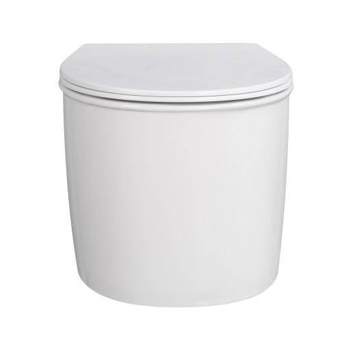 Унитаз ABBER Bequem AC1127 подвесной белый, безободковый, смыв торнадо и струйный смыв