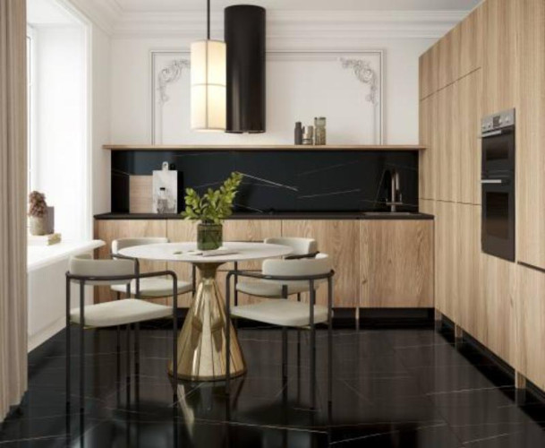 Керамогранит Laparet Lawa black х9999295207 черный полированный 60x120