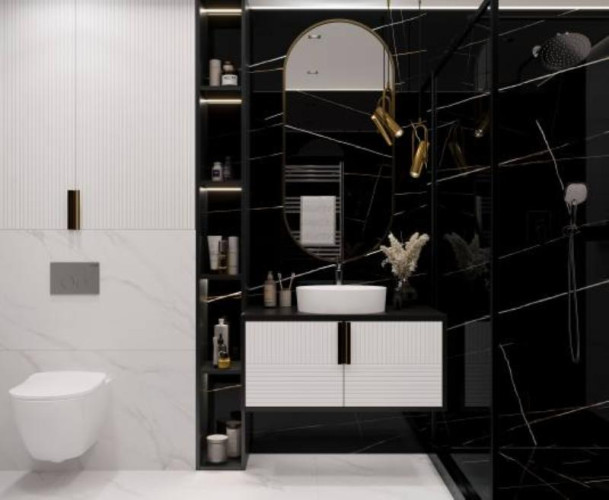 Керамогранит Laparet Lawa black х9999295207 черный полированный 60x120