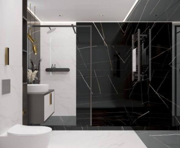 Керамогранит Laparet Lawa black х9999295207 черный полированный 60x120