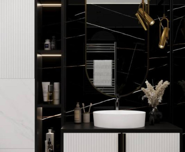 Керамогранит Laparet Lawa black х9999295207 черный полированный 60x120