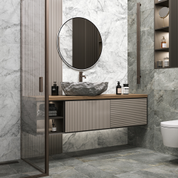 Керамогранит Delacora D60226M Stoncrete Gray матовый карвинг 60x60