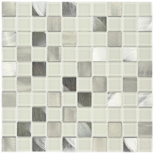 Мозаика Bonaparte Titan Silver (30х30х4) 318х318, глянцевая