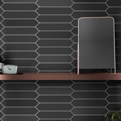 Плитка Equipe Arrow 25836 Black 5x25