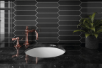 Плитка Equipe Arrow 25836 Black 5x25