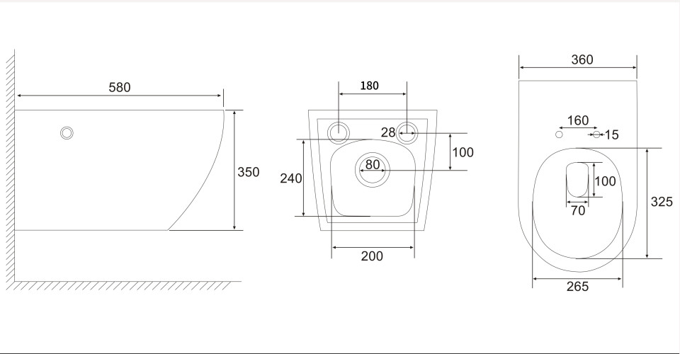 Унитаз ABBER Bequem AC1126P подвесной белый с импульсным смывом