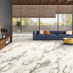 Керамогранит Laparet Calacatta Bronze белый полированный 60х60