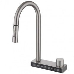 Смеситель ABBER Wasser Kreis AF8114SP для кухни с выдвижной лейкой, сатин